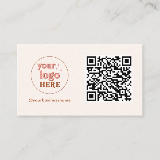Code QR esthétique Petits Cartes de visite (Devant)