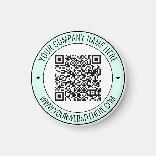 Code QR et aimant texte personnalisé Choisir les c (Devant)