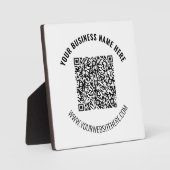 Code QR et cadeau de plaque d'entreprise de texte  (Recto)