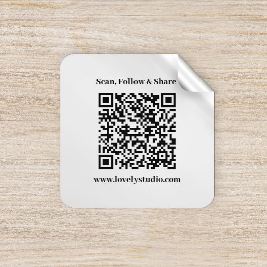 Code QR et personnalisez vos stickers texte