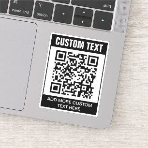 Code QR et Sticker de texte personnalisé