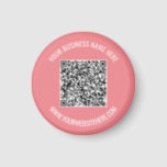 Code QR et texte personnalisé Magnet personnalisé<br><div class="desc">Magnet with Your QR Code and Custom Text Professional Nom professionnel Site Web Promotional Company Magnets / Cadeau - Ajouter votre QR Code - Image ou logo / Nom - Entreprise / Site Web ou E-mail ou téléphone - Coordonnées / Adresse - Redimensionner et déplacer ou supprimer / Ajouter des...</div>