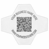 Code QR et texte personnalisé professionnel person (Plat)