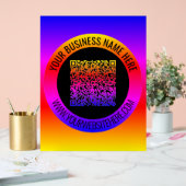 Code QR et texte personnalisé Votre entreprise sig (Mariage)