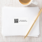 Code QR - Étiquette de adresse (En situation)
