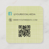 Code QR | Étiquette de Vêtement Prix Étiquette Sus (Dos)