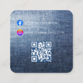Code QR | Étiquette de vêtement Prix Étiquette sus (Dos)