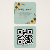 Code QR Éucalyptus Tournesol pour site web de mari (Devant & derrière)