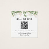 Code QR Eucalyptus Verdure Photo Mariage RSVP (Devant)