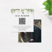 Code QR Eucalyptus Verdure Photo Mariage RSVP (Bureau)
