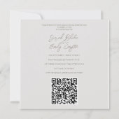 Code QR Faire-part de mariage cygne (Dos)