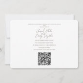 Code QR Faire-part de mariage de fleurs de cerisie (Dos)