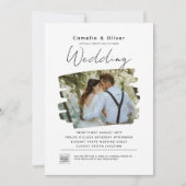 Code QR Faire-part de mariage PHOTO Budget RSVP (Devant)