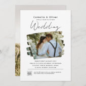 Code QR Faire-part de mariage PHOTO Budget RSVP (Devant / Derrière)