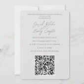 Code QR Faire-part de mariage Swan 5x7 (Dos)