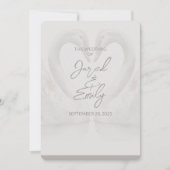 Code QR Faire-part de mariage Swan 5x7 (Devant)