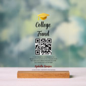 Code QR Fête de fin d'études Fonds universitaire D (Neutre)