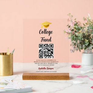 Code QR Fête de fin d'études Fonds universitaire D