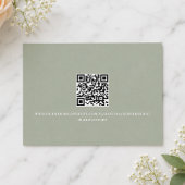 Code QR Fleurs de Pêche pour Réponse d'Invité de M
