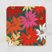 Code QR Fleurs tropicales Carte Mariage & Détails (Dos)