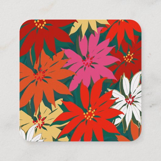 Code QR Fleurs tropicales Carte Mariage & Détails (Dos)