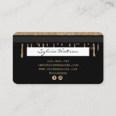 Code QR Gold de la carte de crédit à séchage taché (Dos)