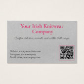 Code QR Gris Rose Moderne (Dos)
