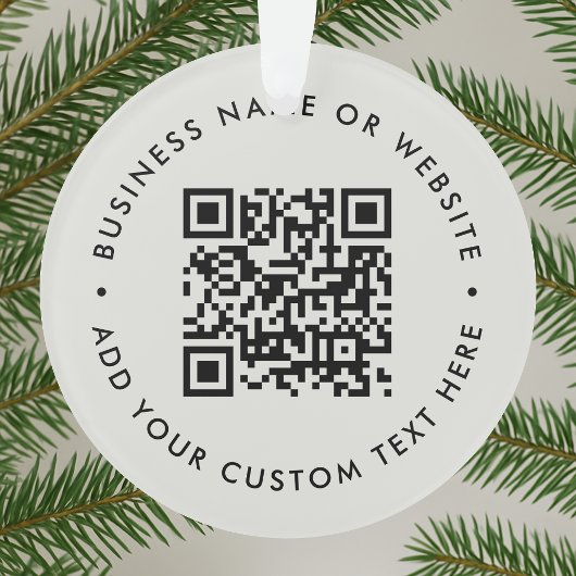 Code QR | Gris Simple Minimaliste Propre