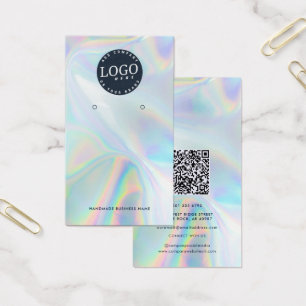Code QR Holographie Sociale Boucles d'oreilles Car