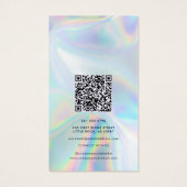 Code QR Holographie Sociale Boucles d'oreilles Car (Dos)