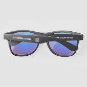 Code QR Info Texte Lunettes de soleil personnelles (Dos)