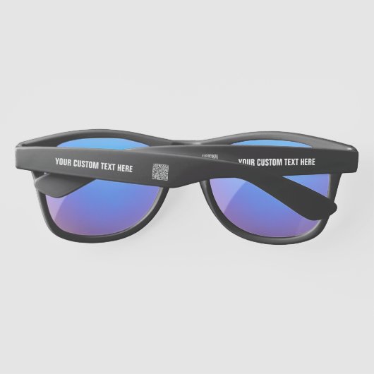 Code QR Info Texte Lunettes de soleil personnelles (Dos)