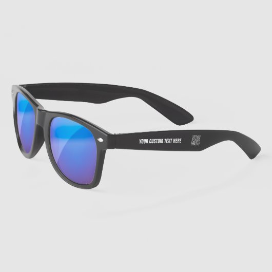 Code QR Info Texte Lunettes de soleil personnelles (Gauche)