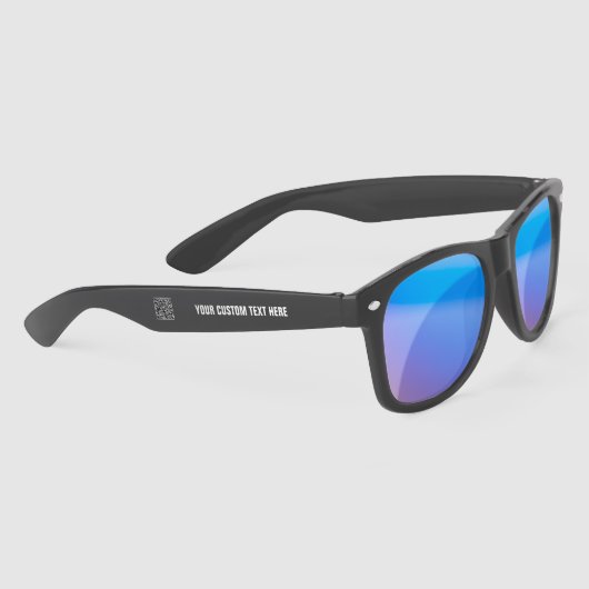 Code QR Info Texte Lunettes de soleil personnelles (Droite)