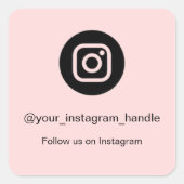 Code QR Instagram Autocollant | Suivez-Nous Person (Devant)