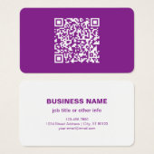 Code QR instantané avec votre URL de site Web | Po (Devant & derrière)