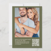 Code QR Invitation de mariage Art Nouveau Floral V (Dos)