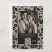 Code QR Invitation numérique de mariage élégant mo (Dos)