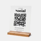 Code QR Let's Get Social Médias Personnalisées (Angle)