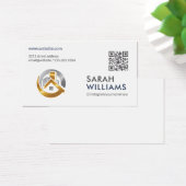 Code QR | Logo de l'immobilier Gold (Bureau)