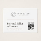 Code QR Logo de Soins Après-Remplissage Minimalist (Devant)