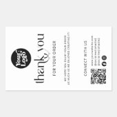 Code QR Logo d'Expédition Étiquette de Scellage de (Devant)