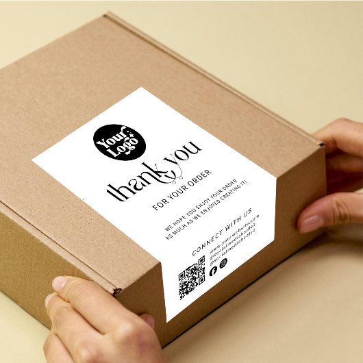 Code QR Logo d'Expédition Étiquette de Scellage de
