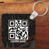 Code QR Logo Porte-clés Promotionnel pour Entrepri (Verso)