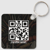 Code QR Logo Porte-clés Promotionnel pour Entrepri (Dos)