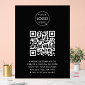 Code QR | Logo Professionnel Simple Noir (Mariage)