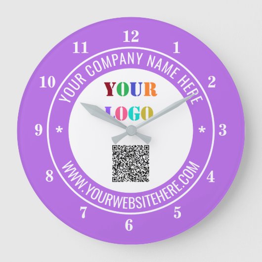Code QR - Logo texte et couleurs - Horloge promoti (Recto)
