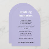 Code QR Lumière violet tout en un Faire-part de ma (Devant / Derrière)