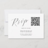 Code QR Mariage Cartes RSVP simples (Devant)