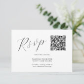 Code QR Mariage Cartes RSVP simples (Debout devant)